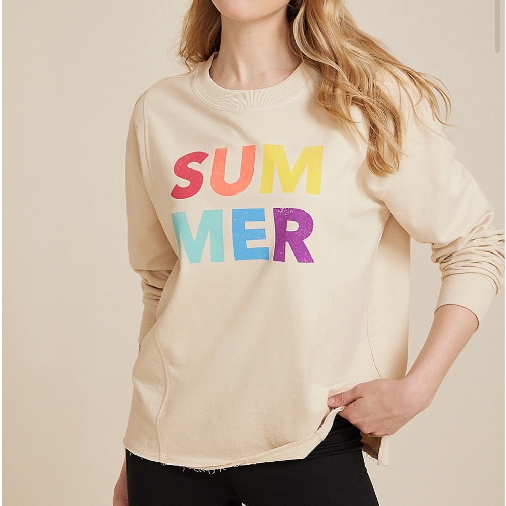 Women’s Summer Relaxed Fit Graphic Sweatshirt